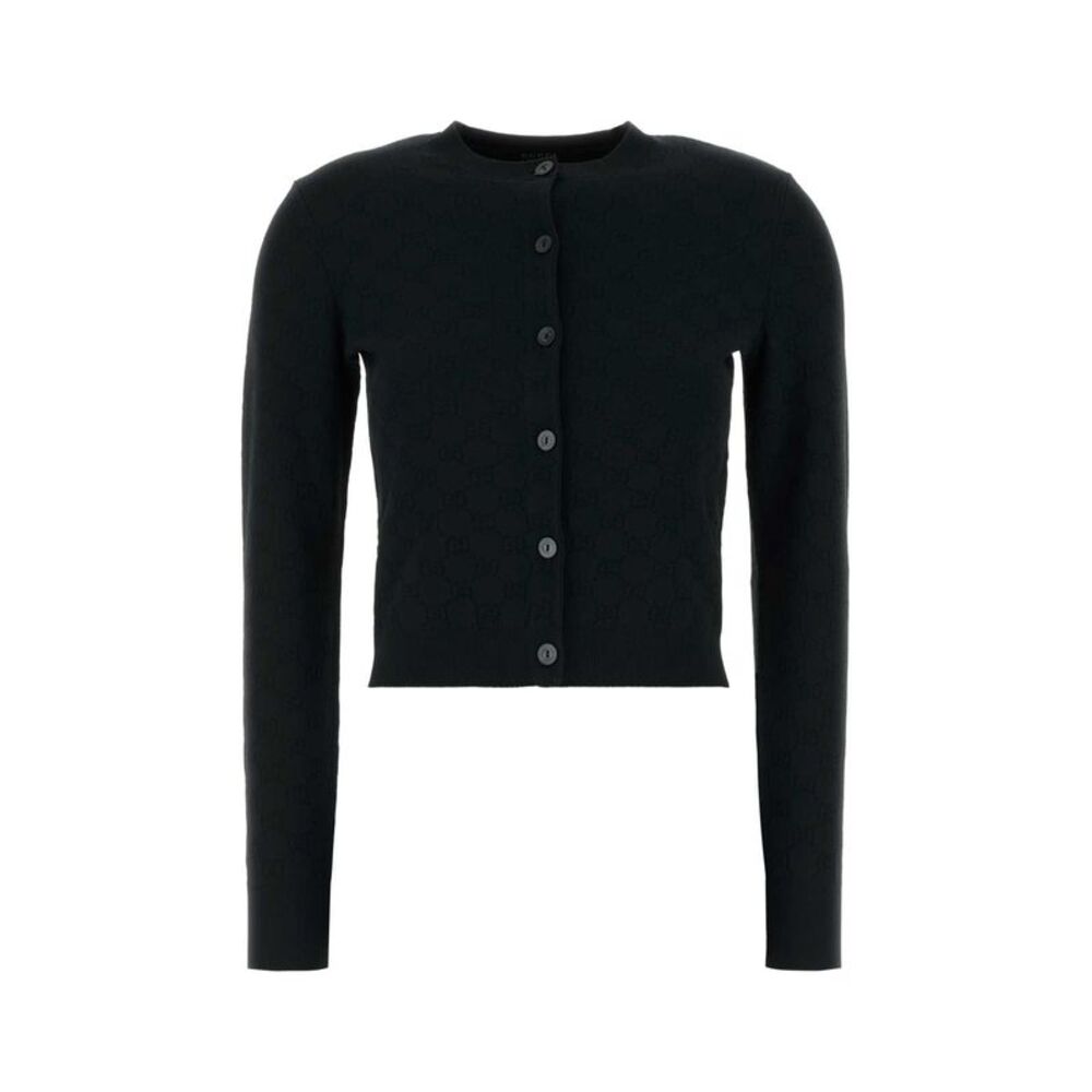 Gucci Women Black Knit Cardigan